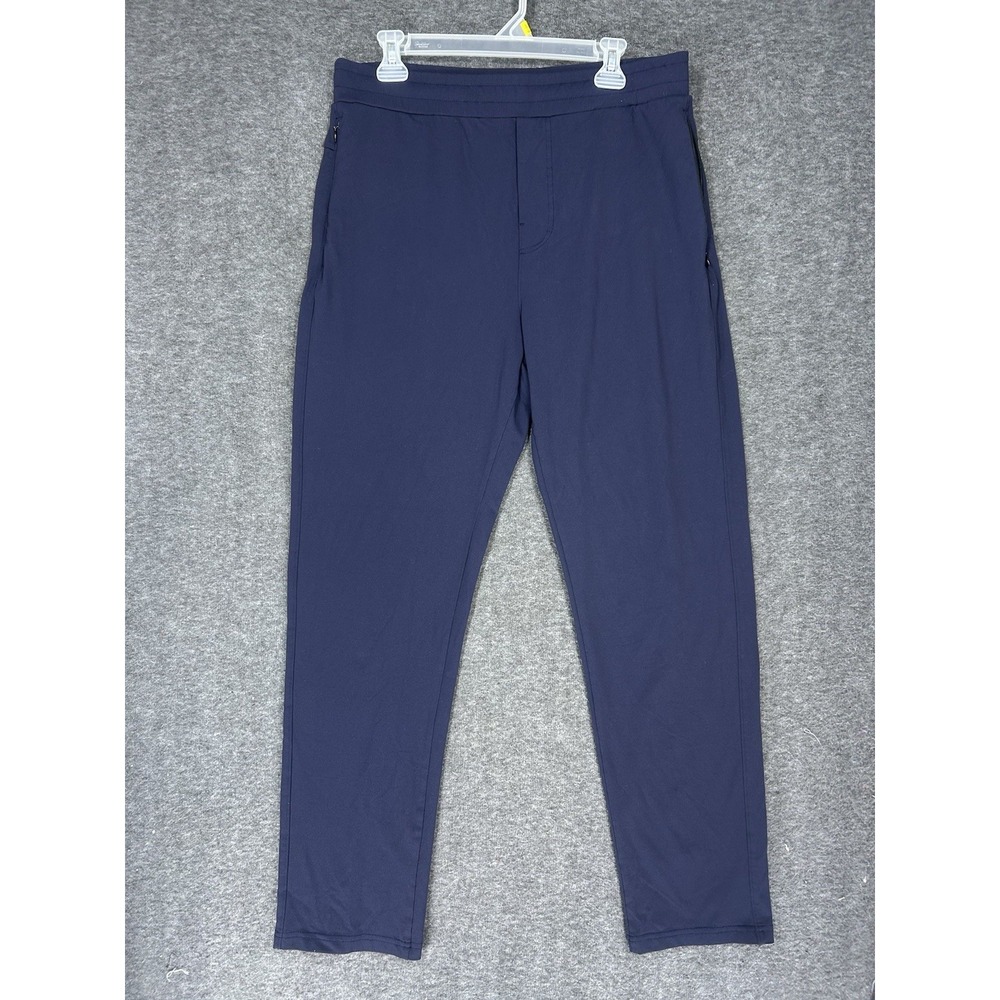 Public Rec Pants Joggers Mens 34x32 Blue Tapered Drawstring DayMaker Stretch
